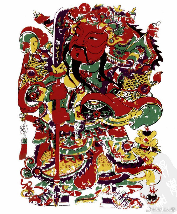 中国式装饰画，部分中国传统门神图案，喜欢的码住一下吧~