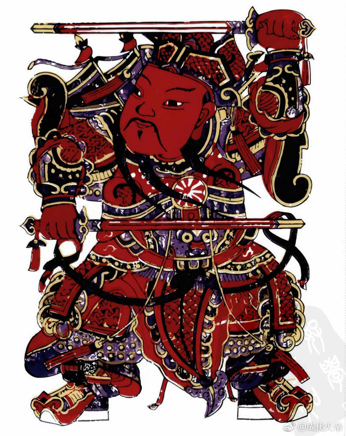中国式装饰画，部分中国传统门神图案，喜欢的码住一下吧~