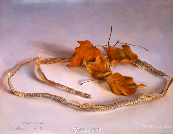 原崇浩○油彩15号『mujer con espejo (鏡を持つ女)』裸婦○スペイン