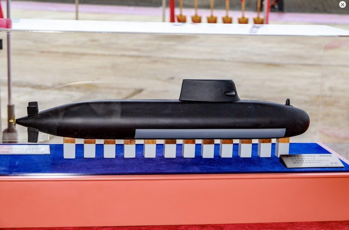 台湾“潜舰国造”宣传图（图源：台“国防部”）