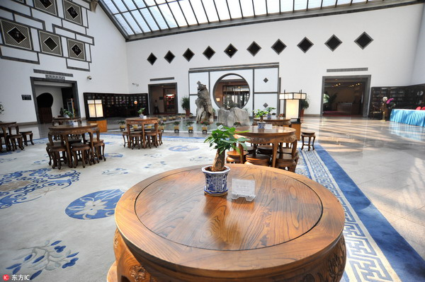 北京香山饭店内景 视觉中国 资料