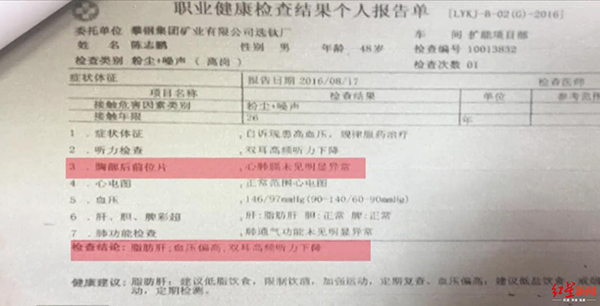 体检报告