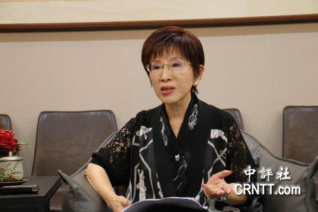 洪秀柱受访 图丨中评社