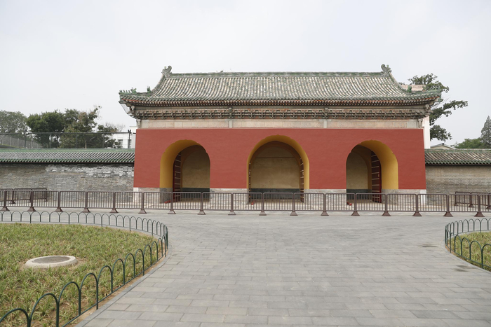 天坛公园按照“修旧如故”的原则恢复广利门原貌。摄影/新京报记者&nbsp;侯少卿