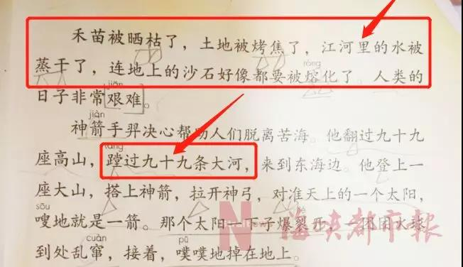 《羿射九日》课文节选
