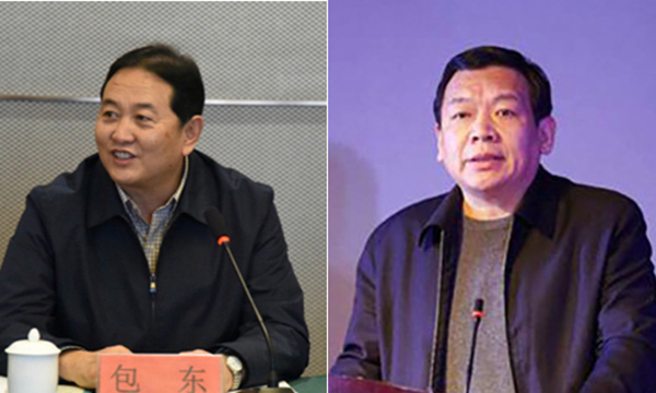 　　包东与孙晋康（右）