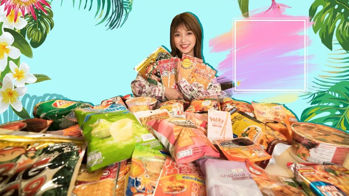 朵一吃零食的视频。受访者供图