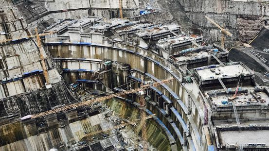 白鹤滩水电站工程现场图一