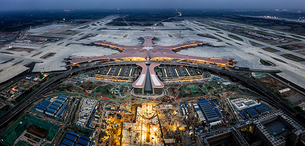 　2019年6月1日，航拍北京大兴国际机场。 视觉中国 图