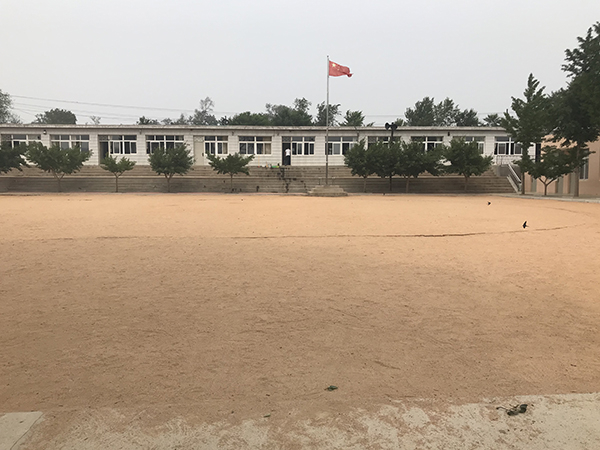  高台镇水口村小学操场。澎湃新闻记者 于亚妮 图