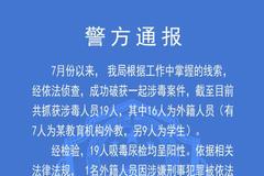 英孚教育徐州中心16名外籍人员涉毒被抓 7名为外教