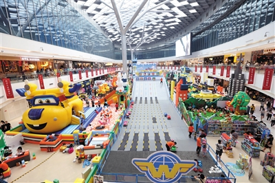 北京朝阳合生汇俨然变成了一个超级儿童乐园。北京朝阳合生汇供图