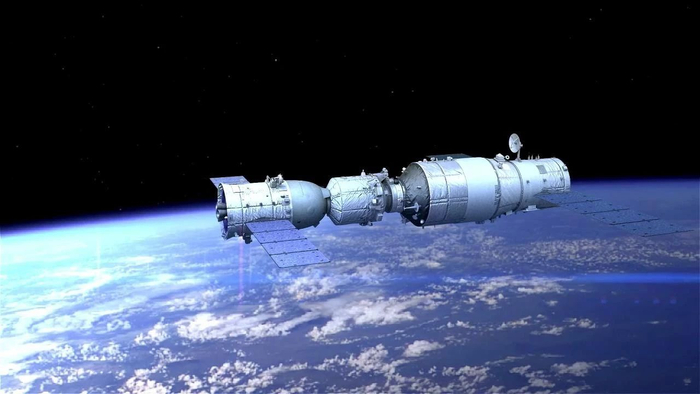 天宫二号与神舟十一号交会对接。图源：中国空间技术研究院