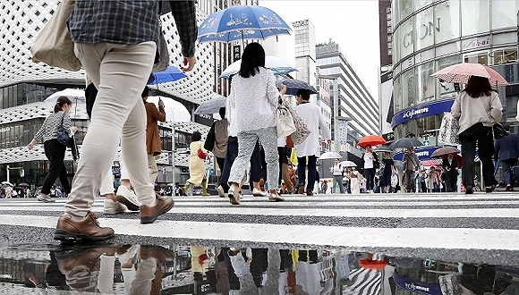 2019年7月16日，日本东京街头。图片来源：视觉中国