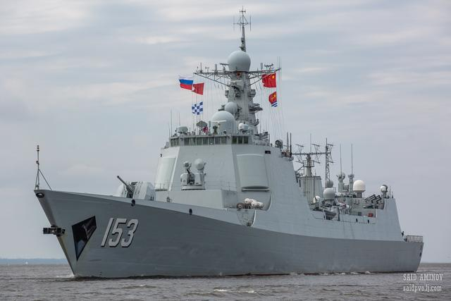 老外镜头下的我海军中华盾153舰拍得很走心越看越美