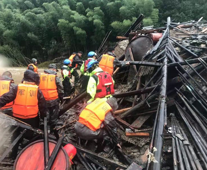  救援现场。受访者供图