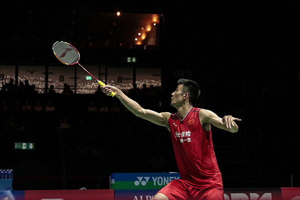 2019瑞士羽毛球世锦赛第5日赛况。谌龙。
