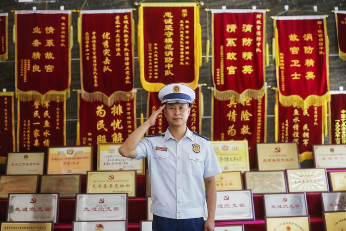 故宫特勤中队取得了很多荣誉。新京报记者 王贵彬 摄