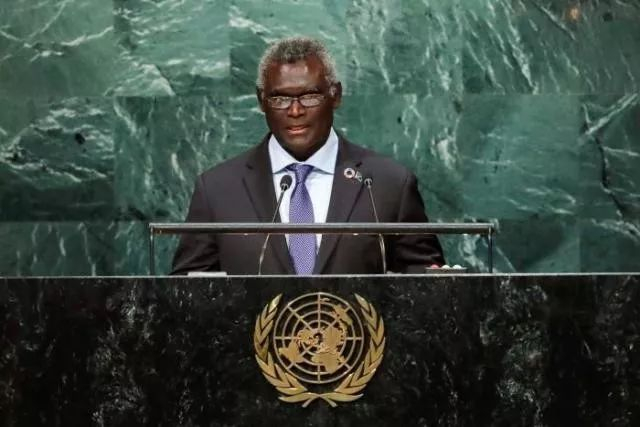 所罗门群岛总理索加瓦雷 图 |&nbsp;联合国网站