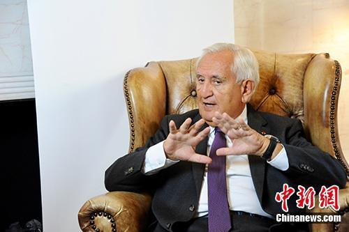  法国前总理拉法兰资料图。中新社记者 彭大伟 摄