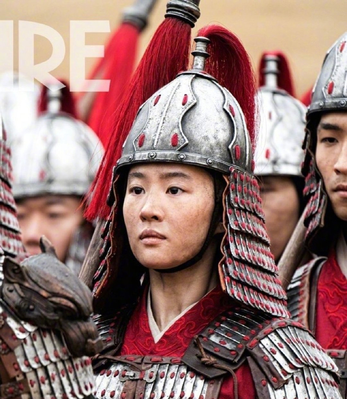 花木兰铠甲造型曝光神仙姐姐雌雄莫辨这化妆技术绝了