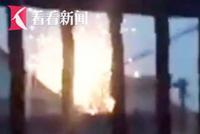 电线冒火花!“海贝思”致超21万户停电 街道一片漆黑
