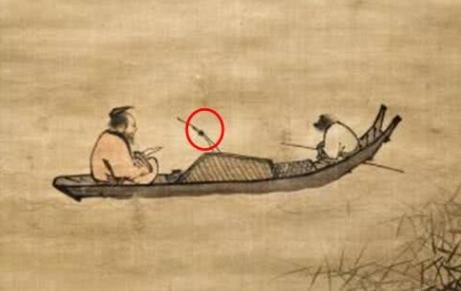 一千年前的《寒江独钓图》,把鱼竿放大后,画面不敢相信