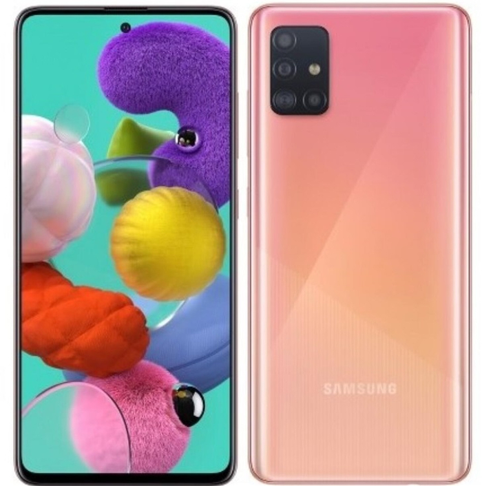 打孔位置位于中间,支持屏下指纹识别,搭载三星exynos 9611处理器,8gb