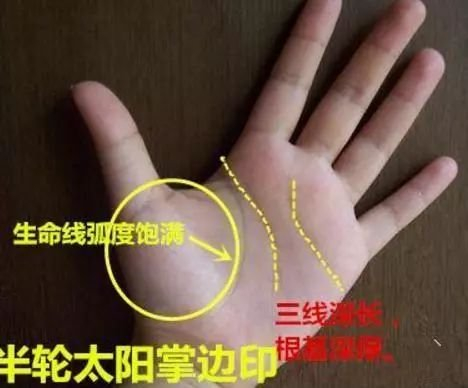 凤凰尾出现感情线末端，定嫁贵夫，手相出现通天纹，白手起家命