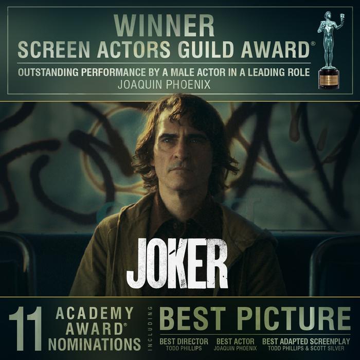 杰昆·菲尼克斯凭《小丑》再获最佳男演员奖 领奖台感谢希斯莱杰