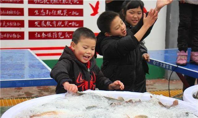 桐楼乡：集体经济见成效 群众分鱼过春节