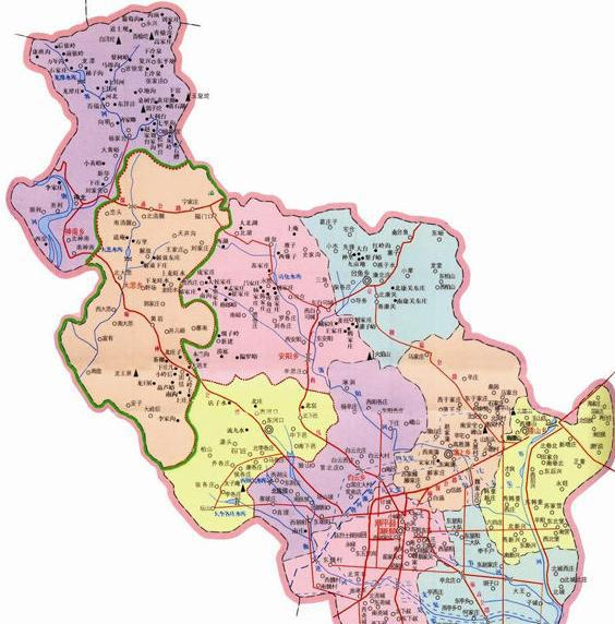 划分为24个地区的保定市