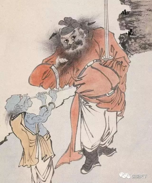 各位大师画钟馗,看看他们笔下的大作!
