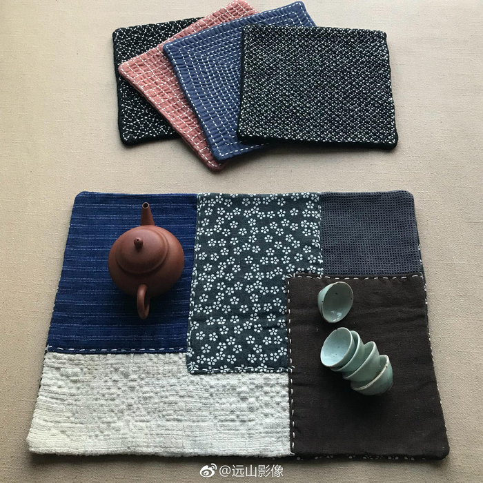 刺子绣(Sashiko ),意思是“微刺”和“小扎针”