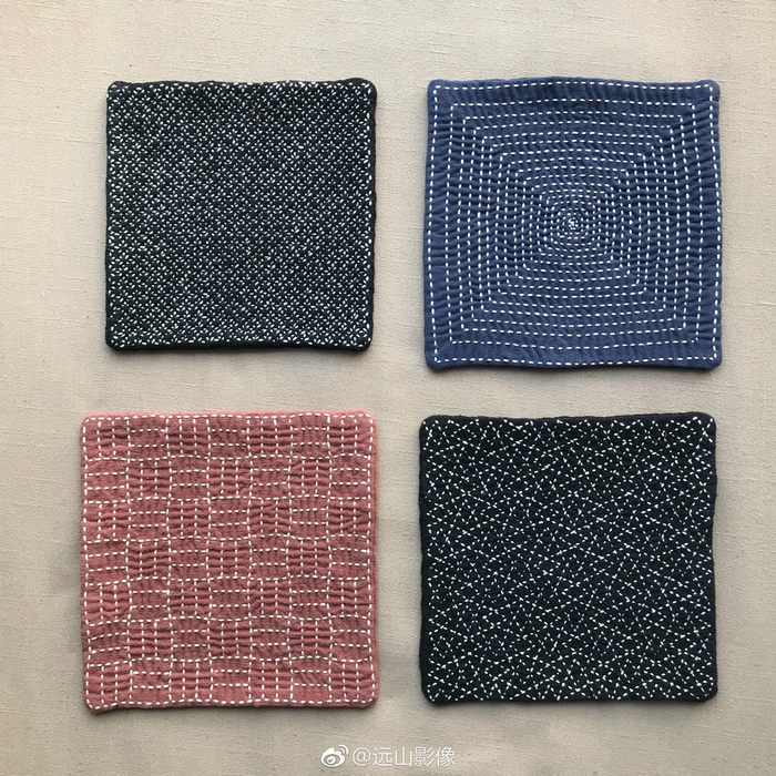刺子绣(Sashiko ),意思是“微刺”和“小扎针”