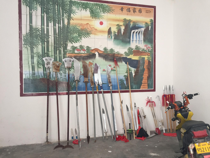 4月18日，郭店村某武校内。&nbsp; &nbsp;新京报记者&nbsp;张惠兰&nbsp;摄