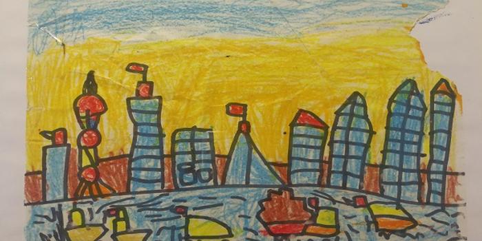 一副儿童画--来自一位一年级肺炎患者的感恩