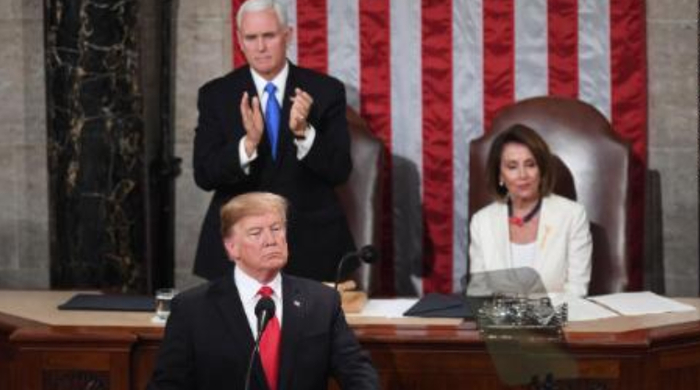 特朗普指责俄罗斯小当量武器违反条约 图源：CNN视频截图