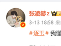 张凌赫微博发文引猜测，风雨廊亭后半句成谜