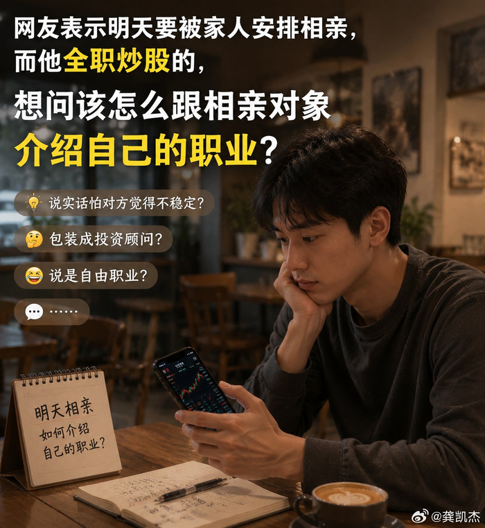 全职炒股男子相亲遇难题,职业介绍成困扰