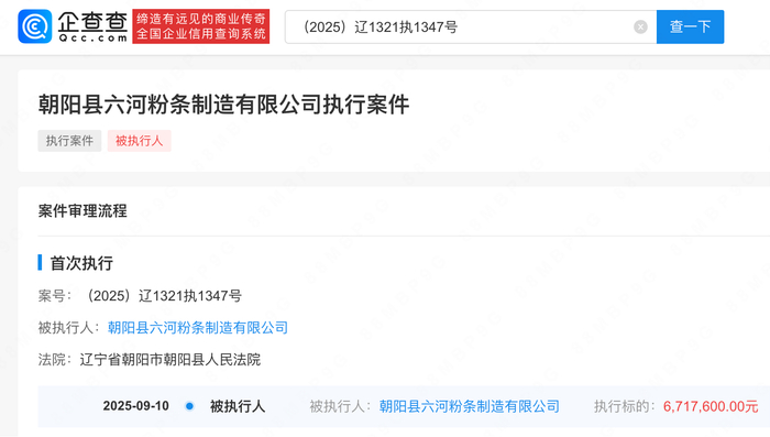 东北雨姐带货粉条厂被强执671万