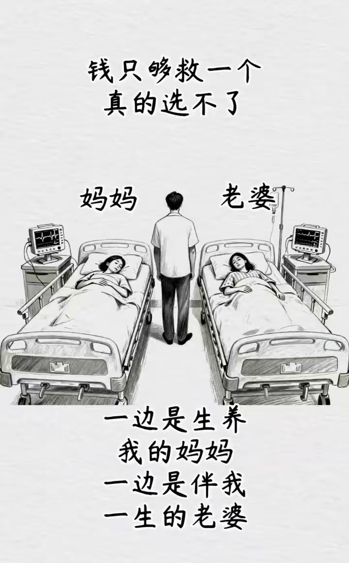 救母还是救妻？生死抉择下的现实困境