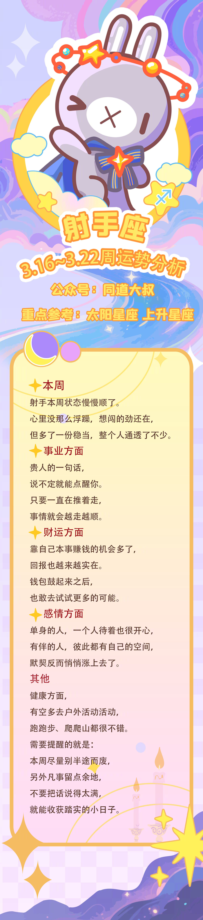 同道大叔发布十二星座本周运势分析