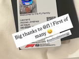 阿隆索之子Leonard获F1围场证件