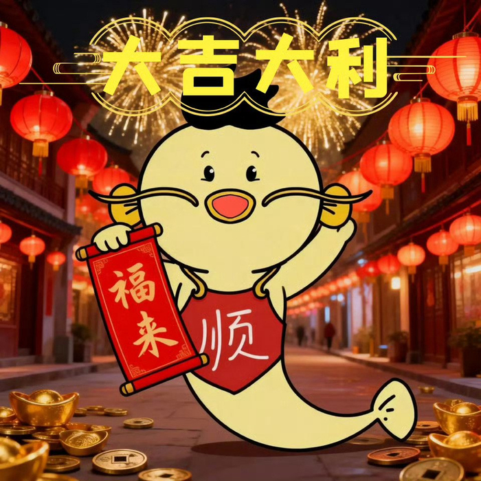 网络热传发财锦鲤图引网友转发