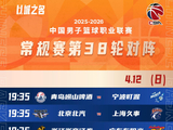 2025-2026赛季CBA常规赛第三十八轮今日开战分两比赛日进行