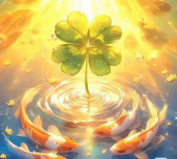 星座博主发起四叶草许愿活动