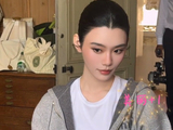 奚梦瑶晒照感谢婆婆，网友赞其头型优越