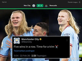 曼城五连胜官推调侃，曼联球迷蓄发未果