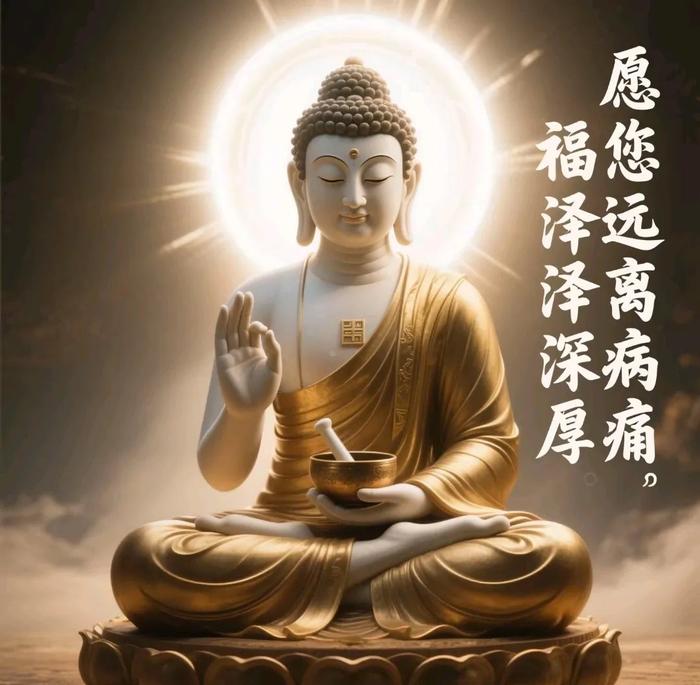 药师佛慈光普照消烦忧